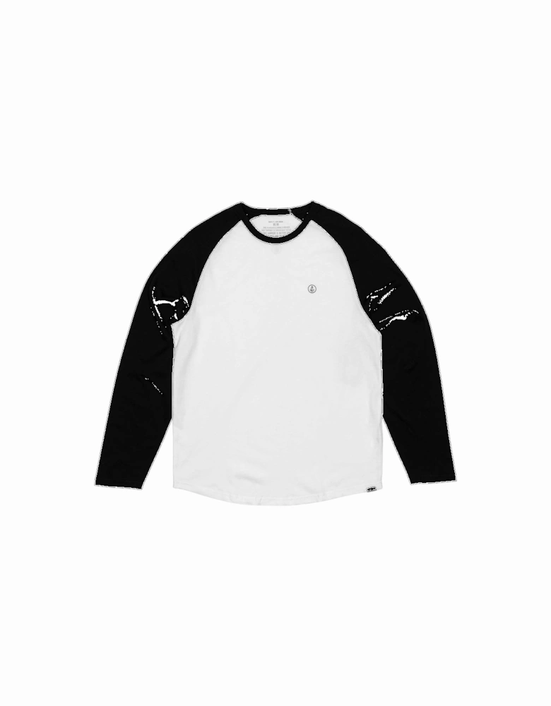 Pen Raglan T-Shirt - Black/White