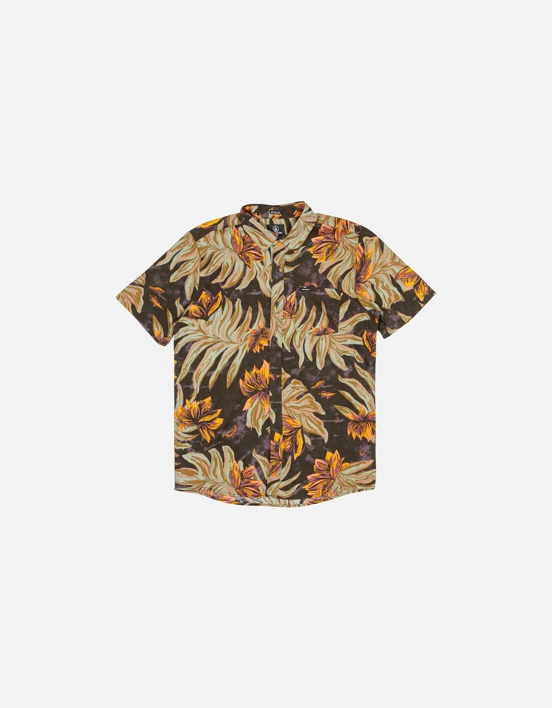 Marble Floral  Shirt - Rinsed Black, 3 of 2