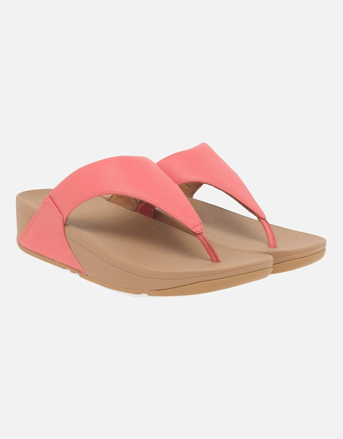 Lulu Leather Womens Toe Post Sandals