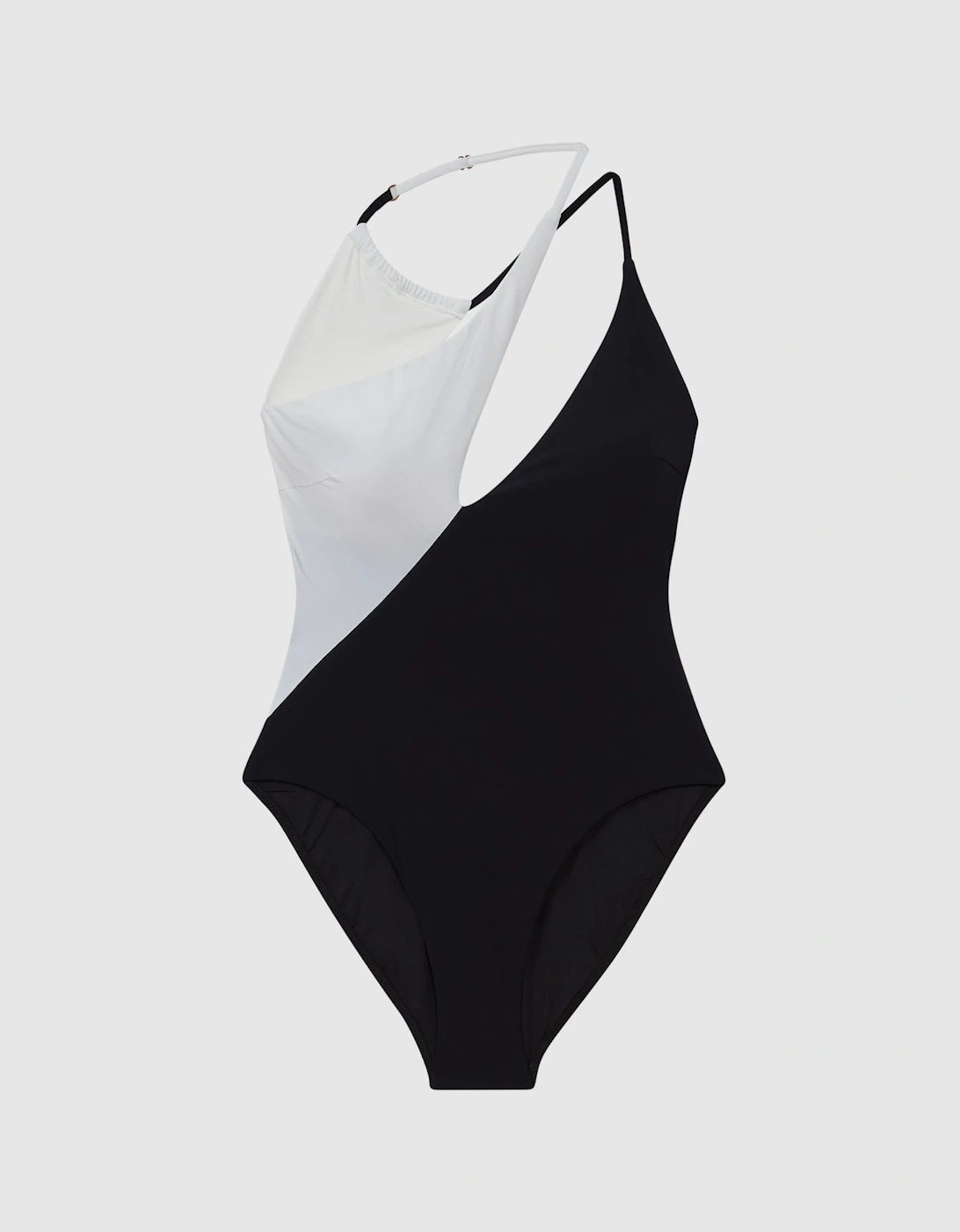 Asymmetric Colourblock Swimsuit, 2 of 1