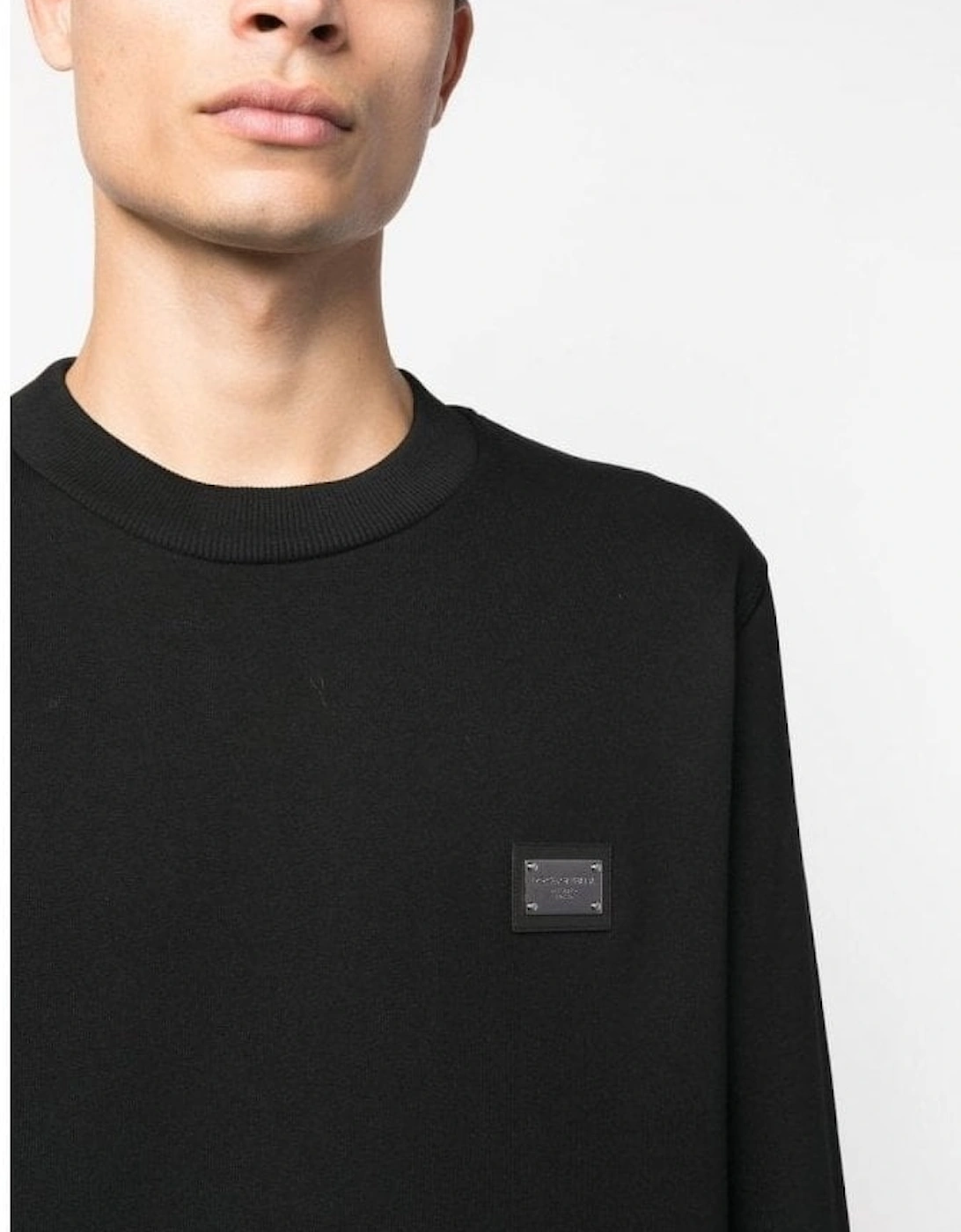 Essentials Plaque Sweatshirt Black