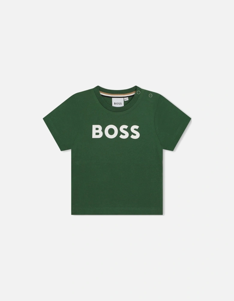 Boss Baby/Toddler Forest Green T shirt