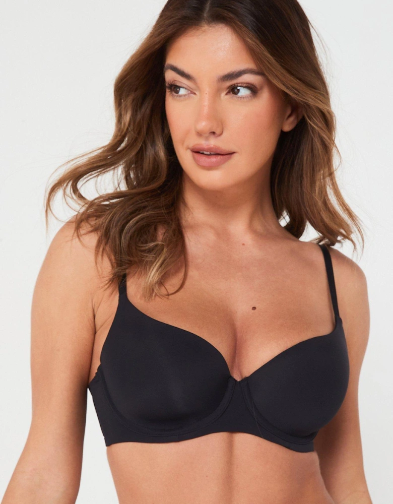 Mars Light Padded Demi Bra - Black