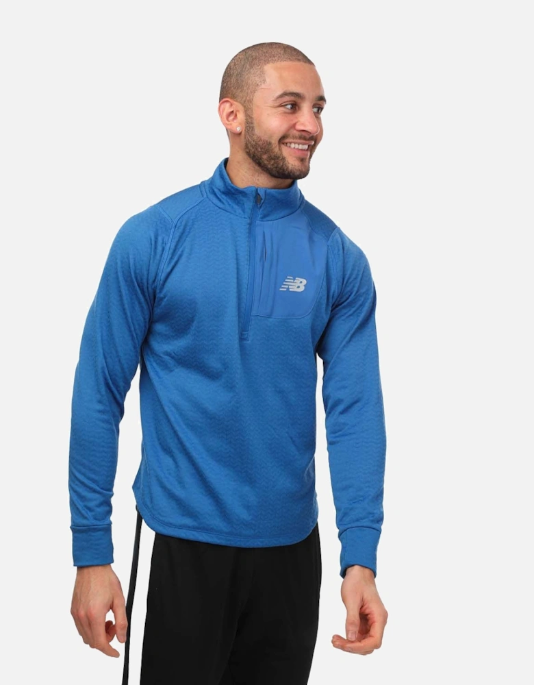 Mens NB Heat Grid Half Zip Top