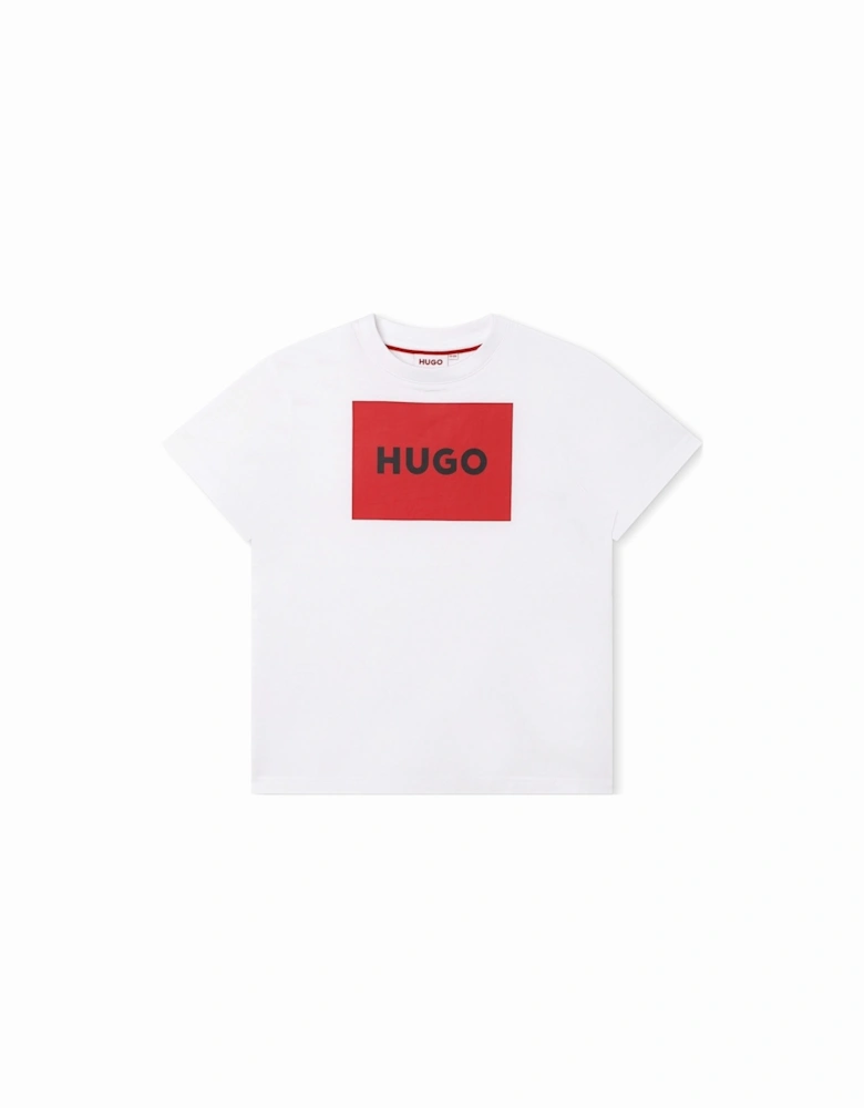 Boys White Logo T-Shirt G00006