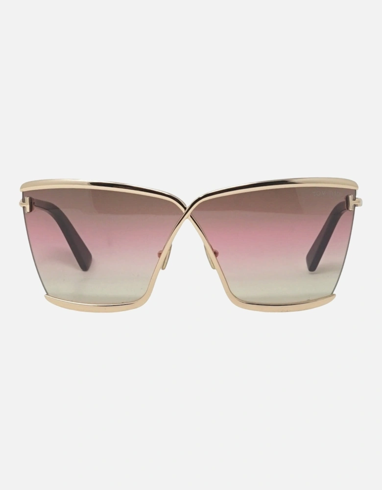 Elle Ft0936 28F Shiny Rose Gold Sunglasses