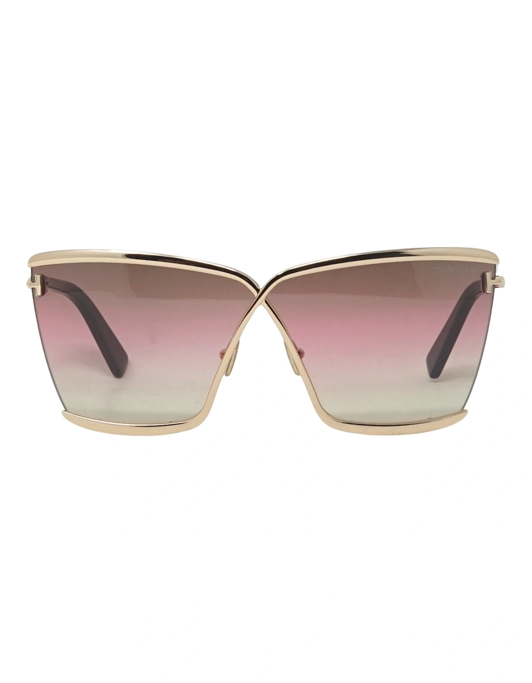 Women's Tom Ford Elle Ft0936 28F Shiny Rose Gold Sunglasses - Size: ONE size