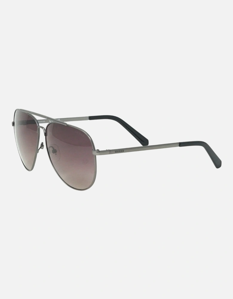 GU00059 09F Dark Silver Sunglasses