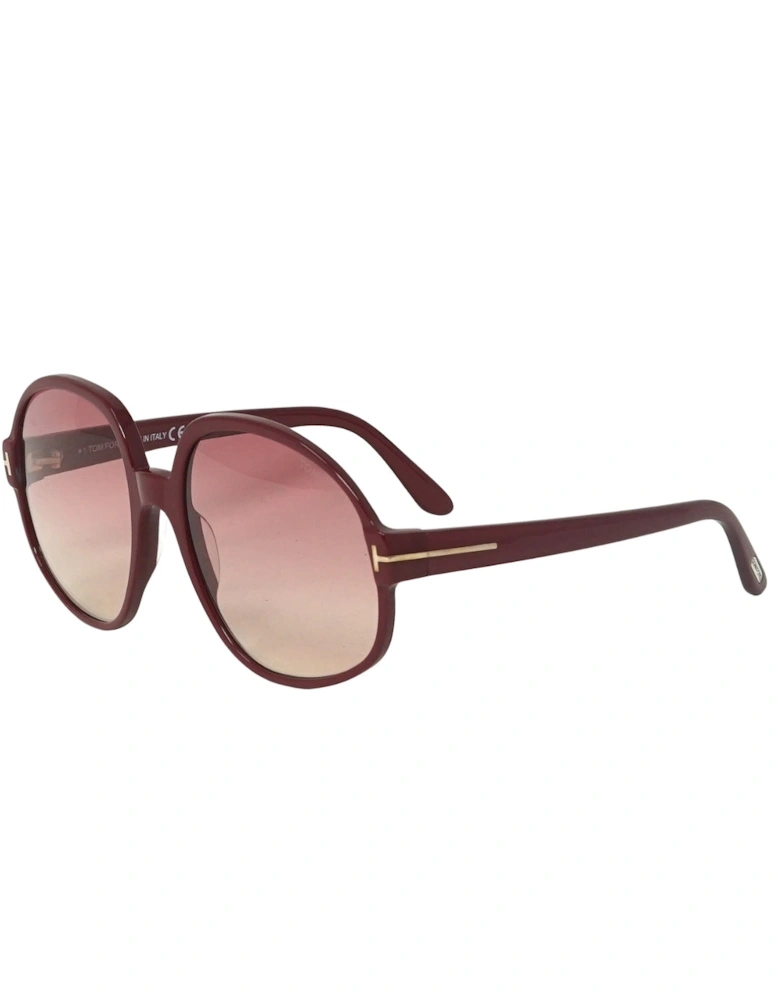 Claude-02 FT0991 69T Burgundy Sunglasses