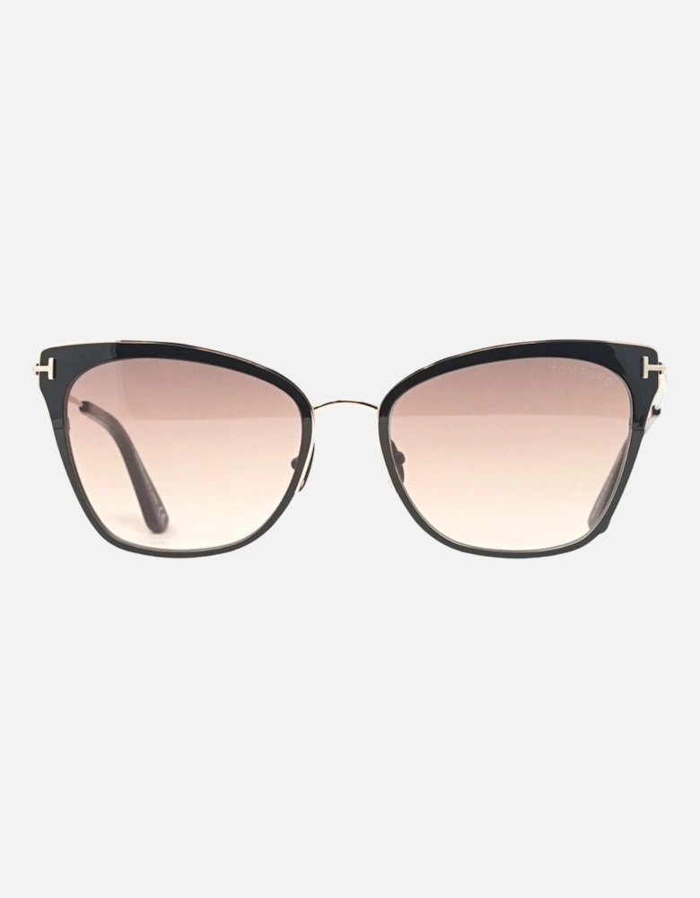 Faryn FT0843 01F Shiny Rose Gold Sunglasses