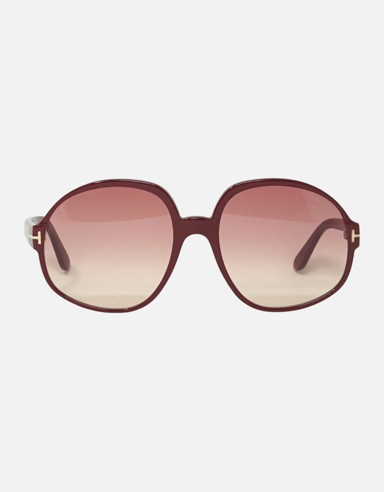 Claude-02 FT0991 69T Burgundy Sunglasses