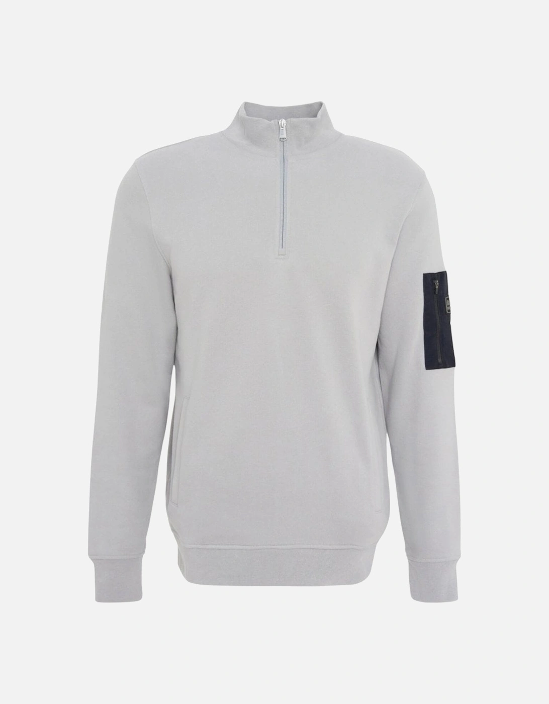Alloy Half Zip Sweatshirt - Ultimate Grey, 9 of 8
