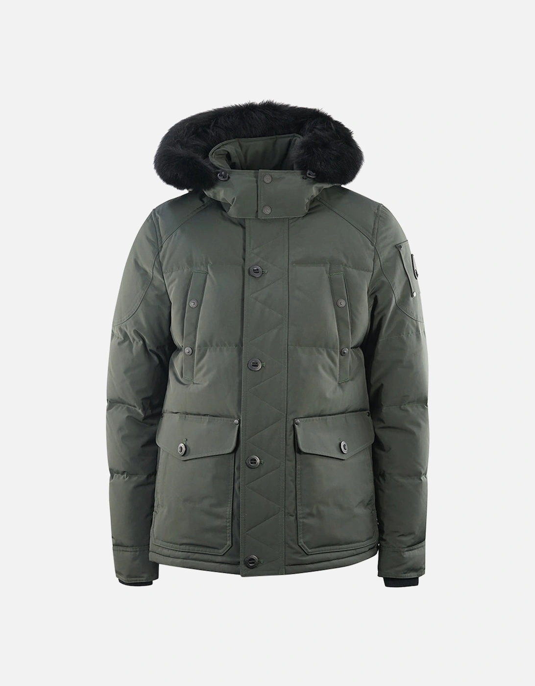 Round Island Black Trim Can Army Bomber Down Jacket, 4 of 3