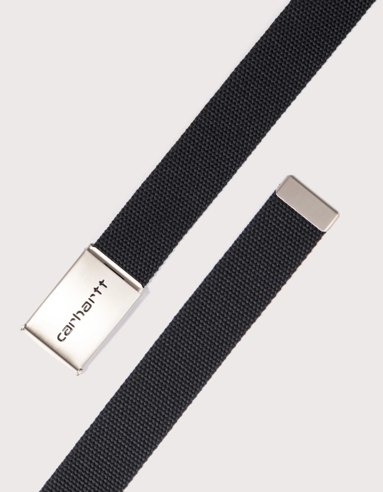 Chrome Logo Clip Belt