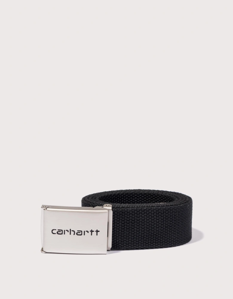 Chrome Logo Clip Belt