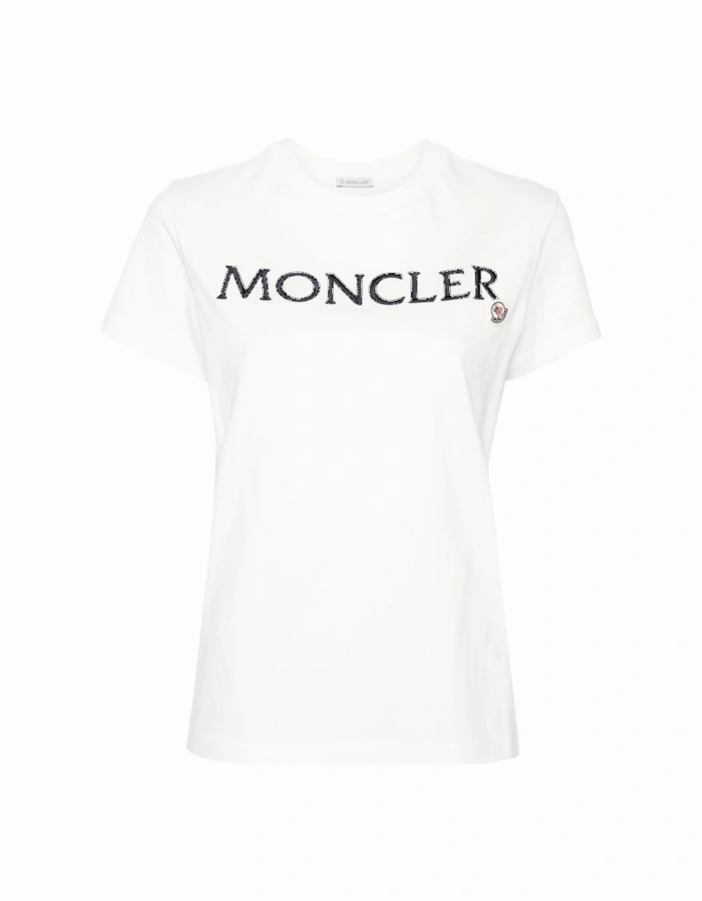 Womens Branded Cotton T-shirt White