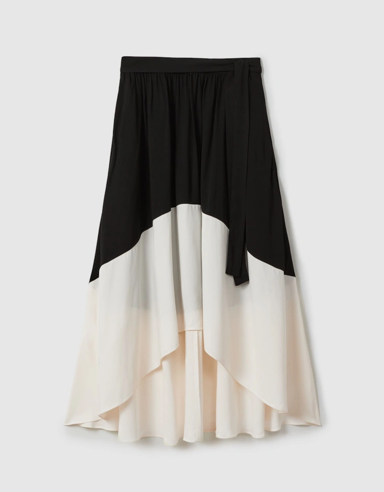 Colourblock Midi Skirt