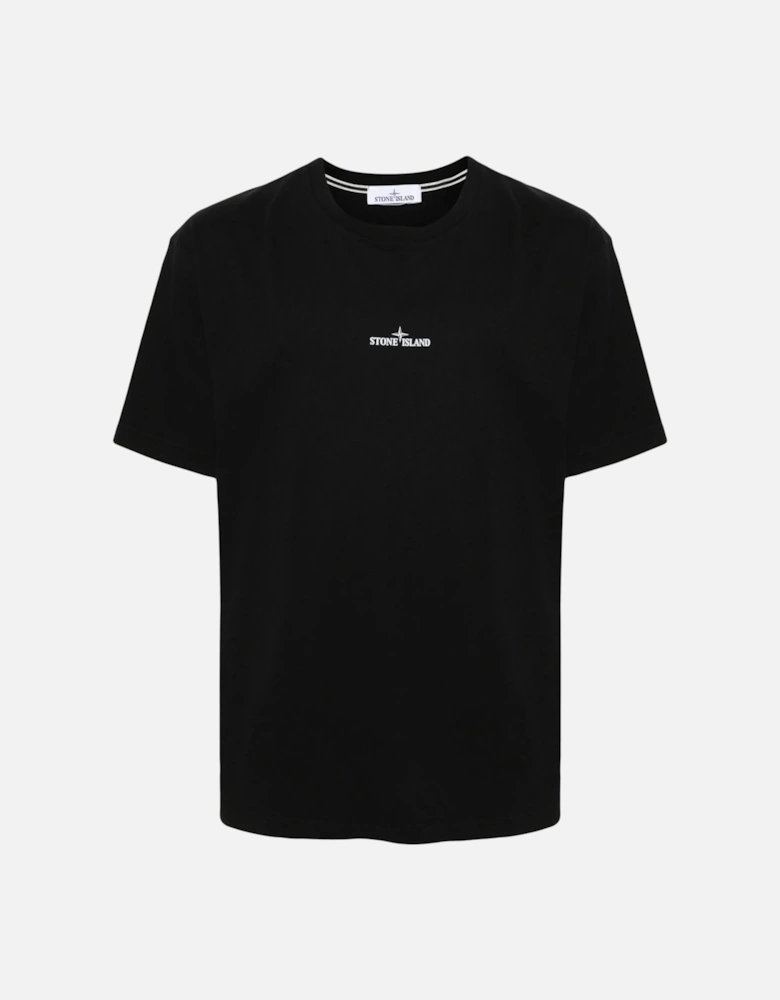 Branded Cotton T-shirt Black