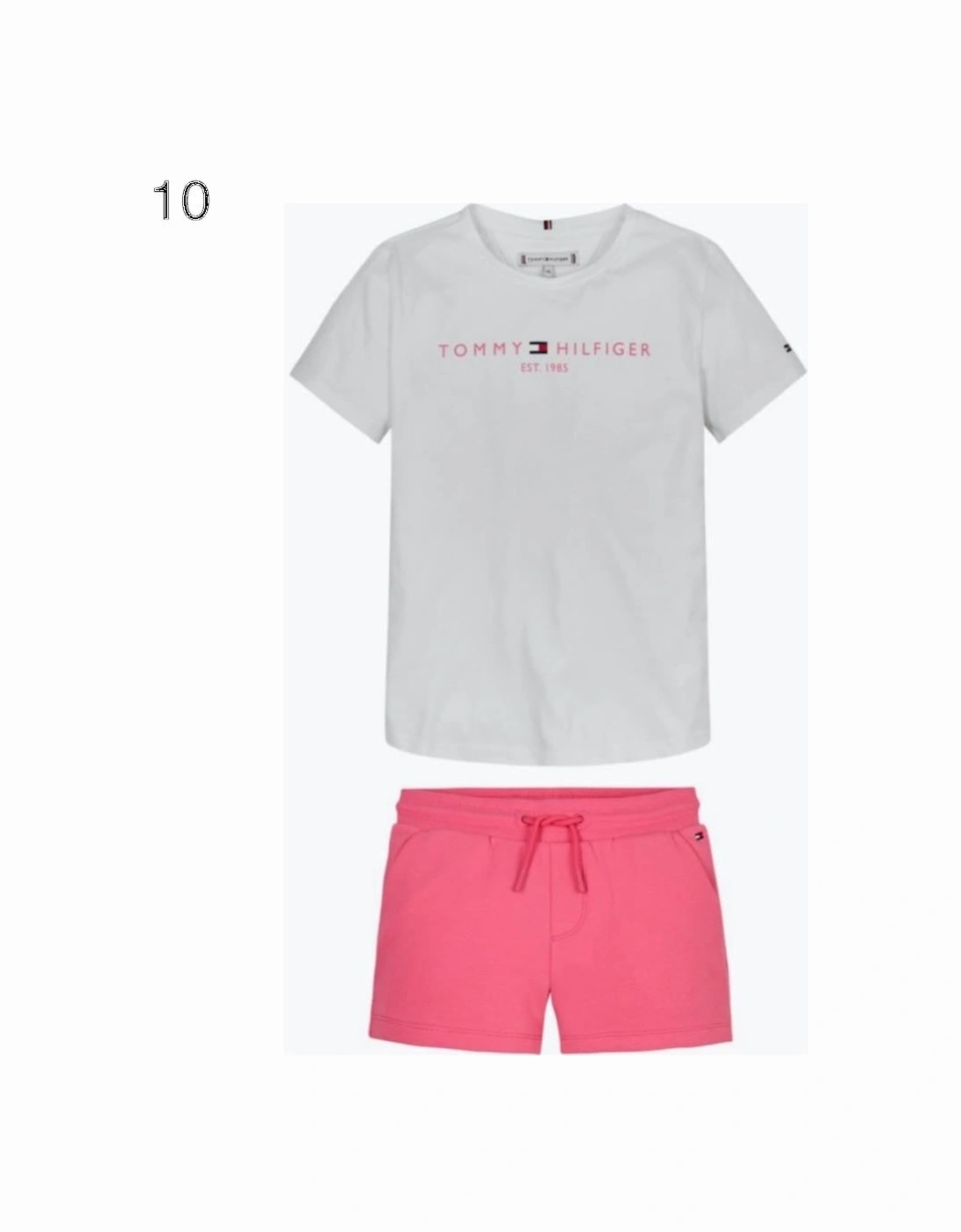 White&Pink Shorts Set, 2 of 1