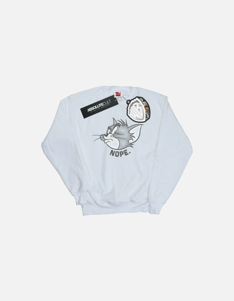 Tom And Jerry Mens Nope Face Sweatshirt