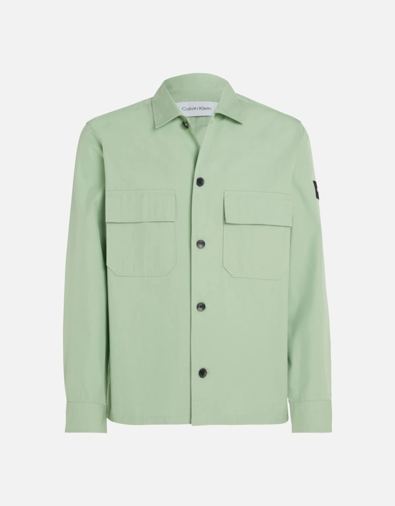 Cotton Nylon Overshirt LJ4 Quiet Green