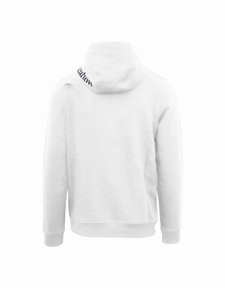 Branded Hood White Hoodie