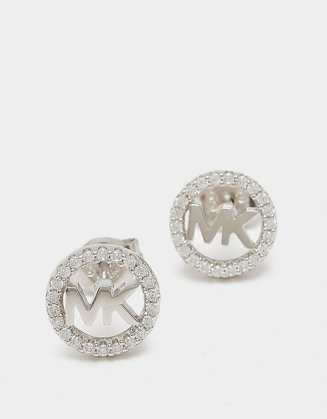 Womens Thin Logo Earrings