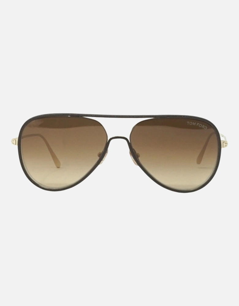 Jessie-02 FT1016 32G Gold Sunglasses