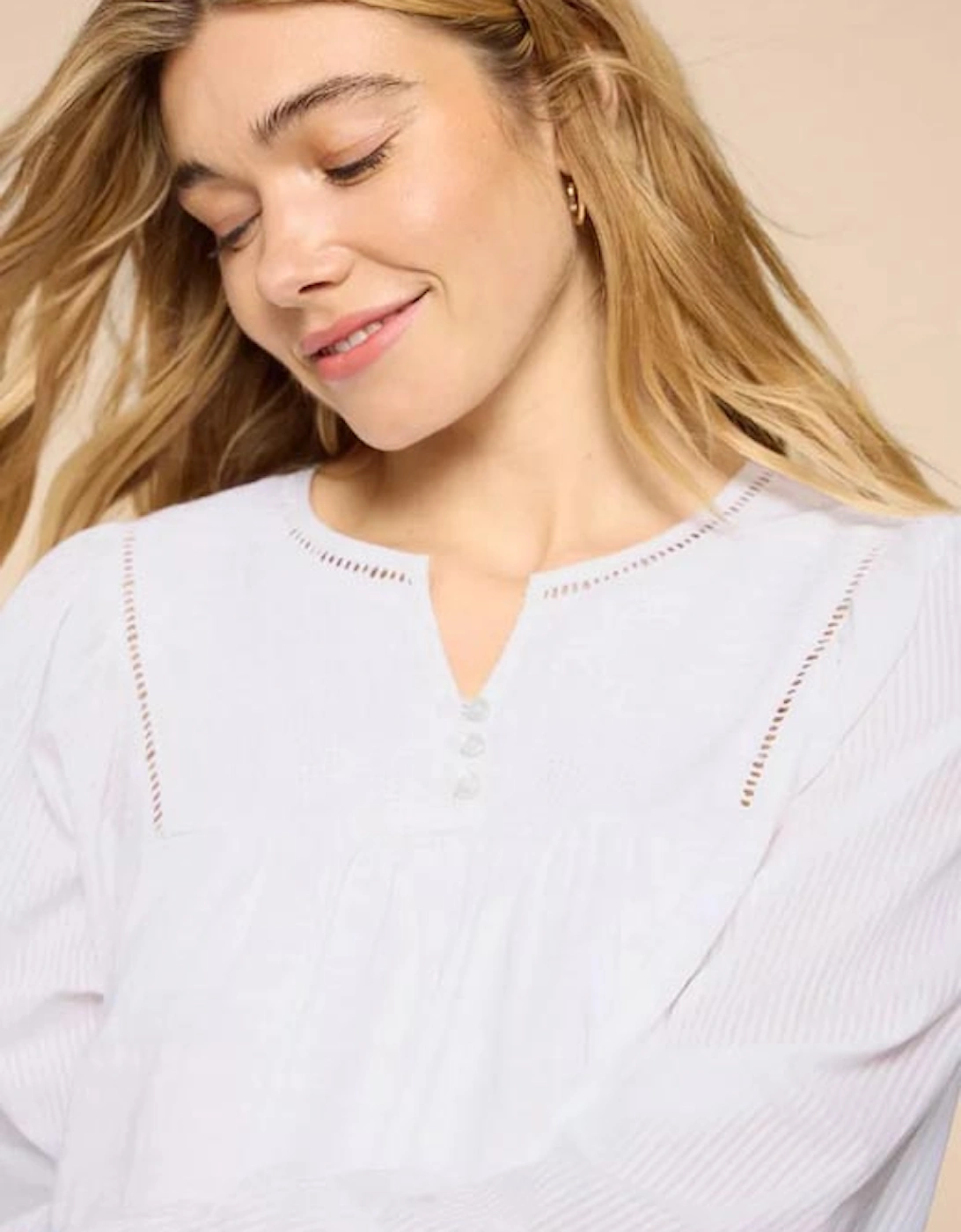 Women's Esme Mix Top Brilliant White