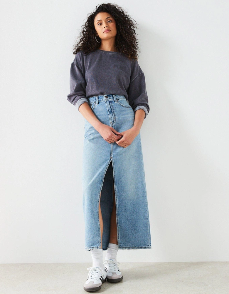 Maxi Denim Skirt - Please Hold