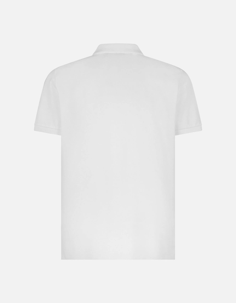 Tennis Fit Logo Polo Shirt White