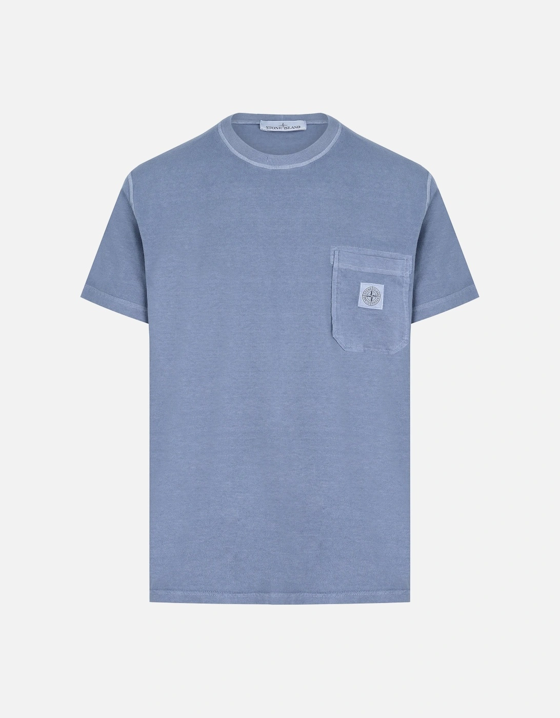 Patch Logo Cotton T-shirt Blue, 3 of 2