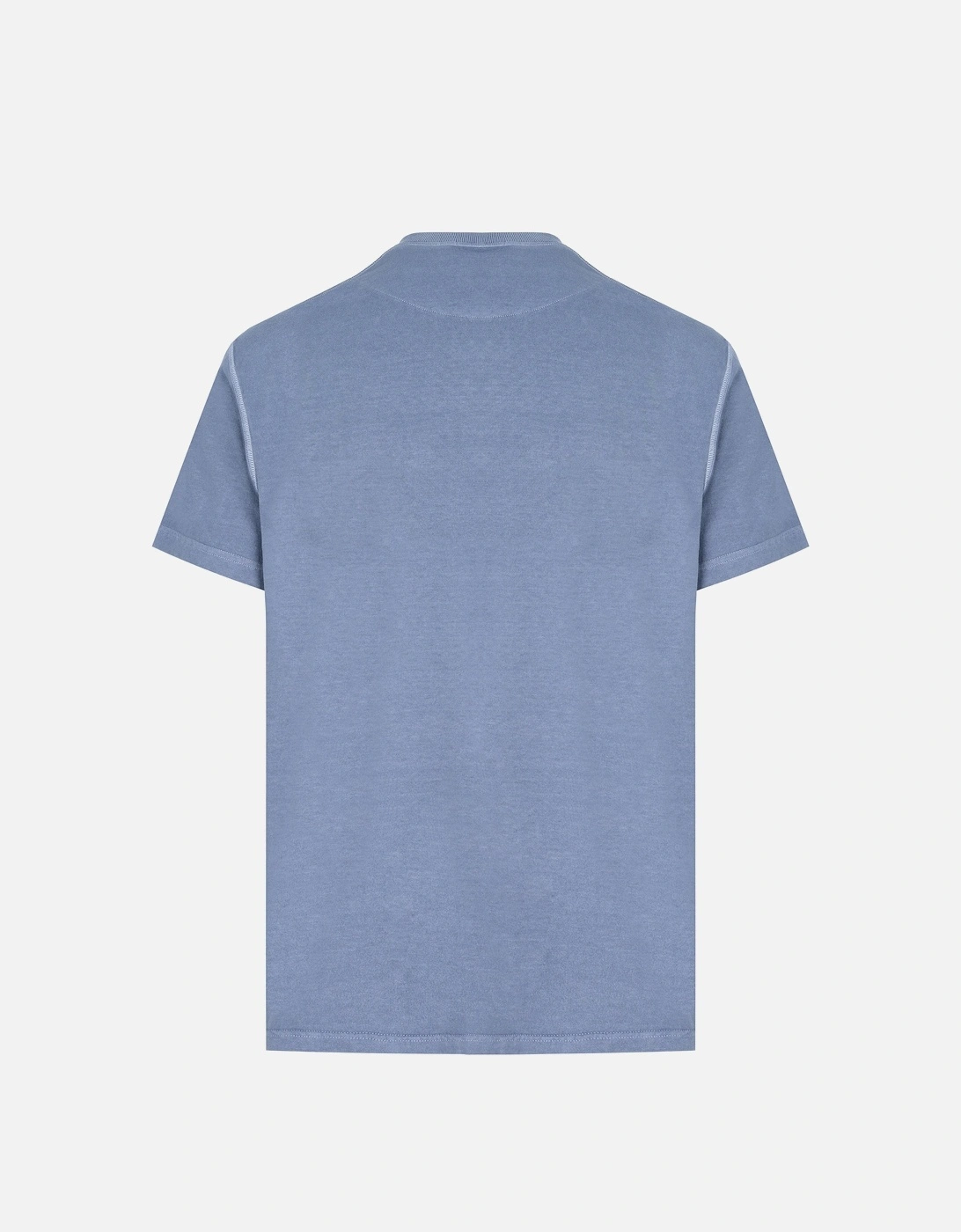 Patch Logo Cotton T-shirt Blue