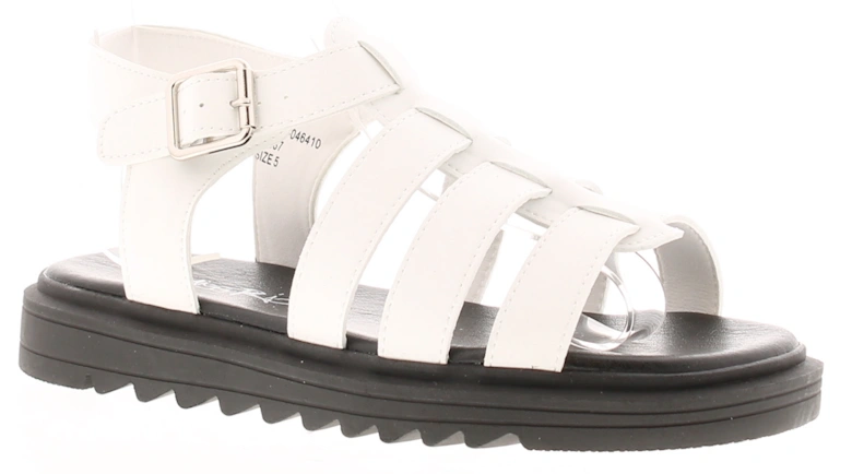 Girls Sandals Strappy Gladys white UK Size