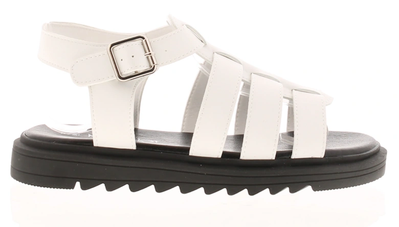 Girls Sandals Strappy Gladys white UK Size