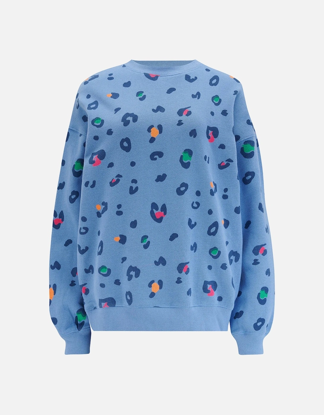 Eadie sweatshirt in colour pop leopard print, 5 of 4