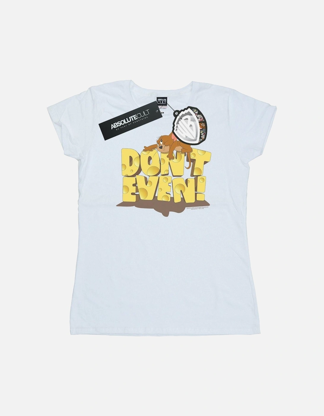 Tom And Jerry Womens/Ladies Don?'t Even Cotton T-Shirt, 4 of 3