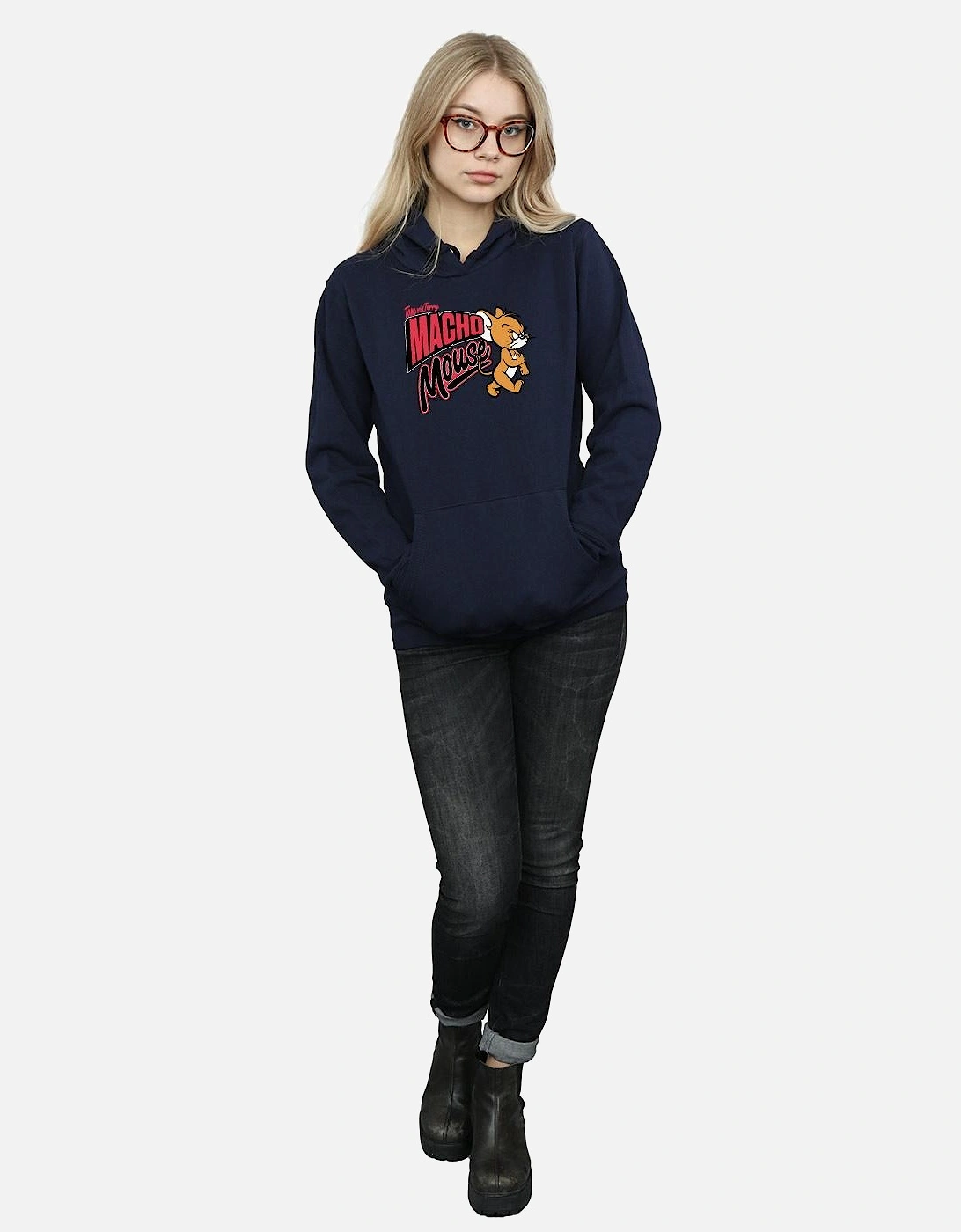 Tom And Jerry Womens/Ladies Macho Mouse Hoodie