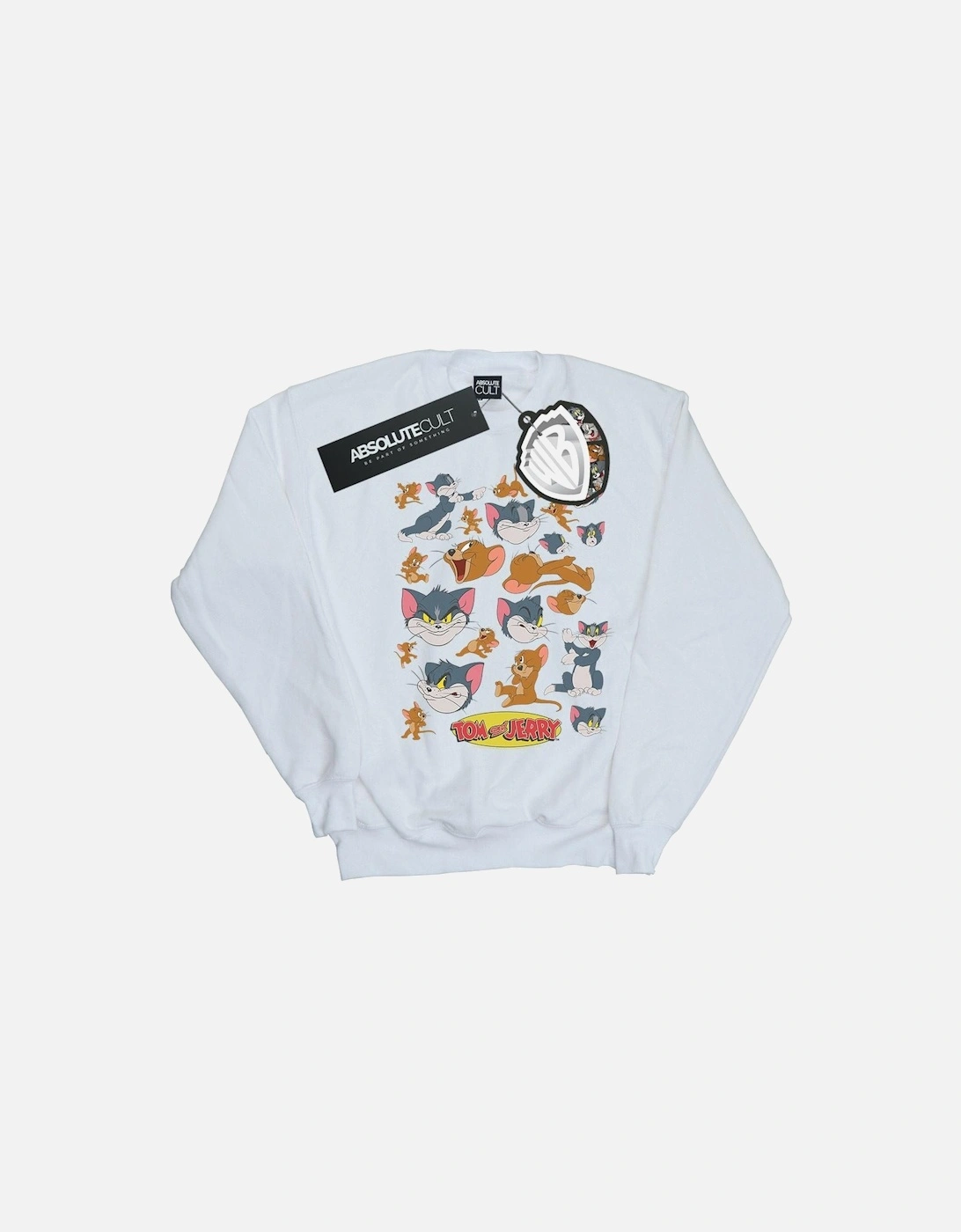 Tom And Jerry Girls Many Faces Sweatshirt, 4 of 3