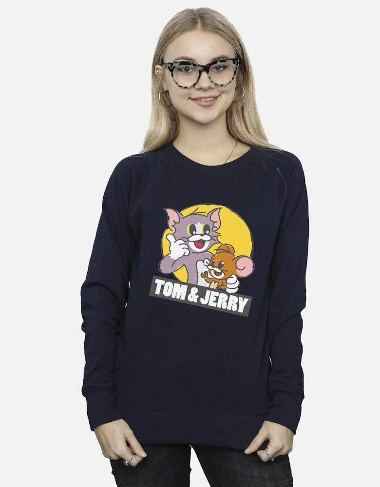 Tom And Jerry Womens/Ladies Sketch Logo Sweatshirt