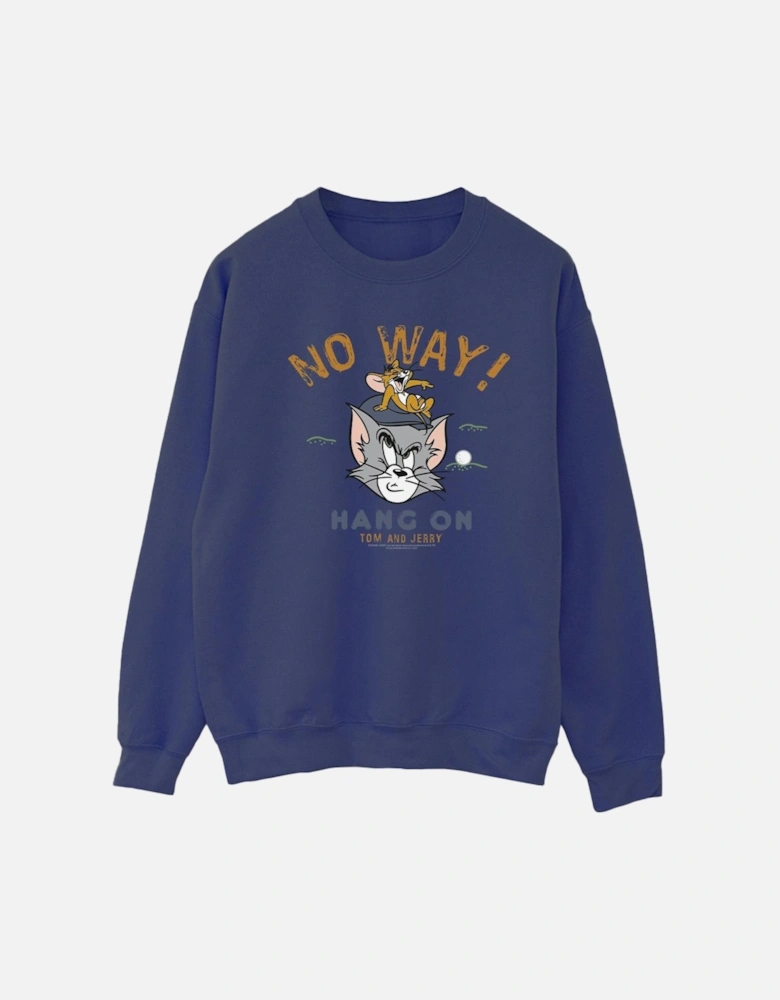 Tom And Jerry Womens/Ladies Hang On Golf Sweatshirt