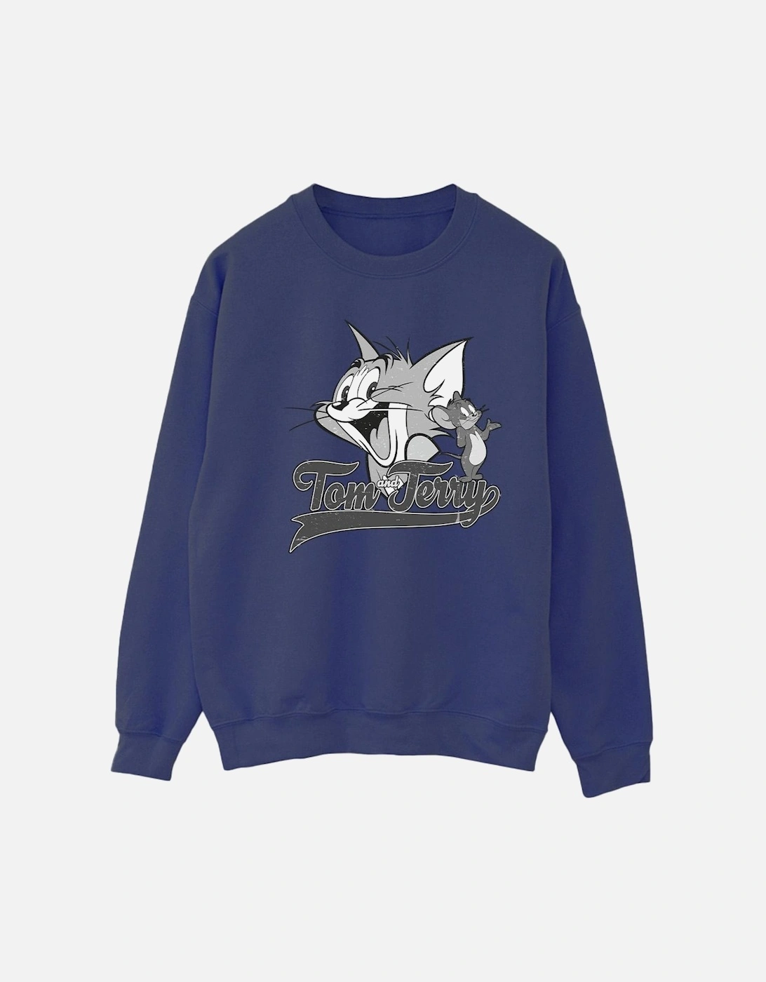 Tom And Jerry Womens/Ladies Greyscale Square Sweatshirt, 4 of 3