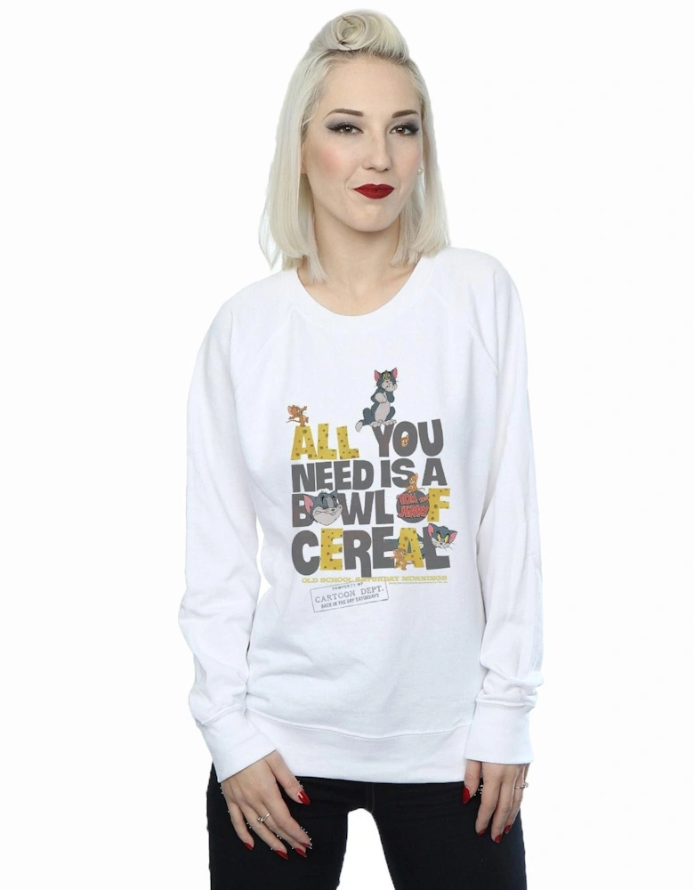 Tom And Jerry Womens/Ladies All You Need Is Sweatshirt