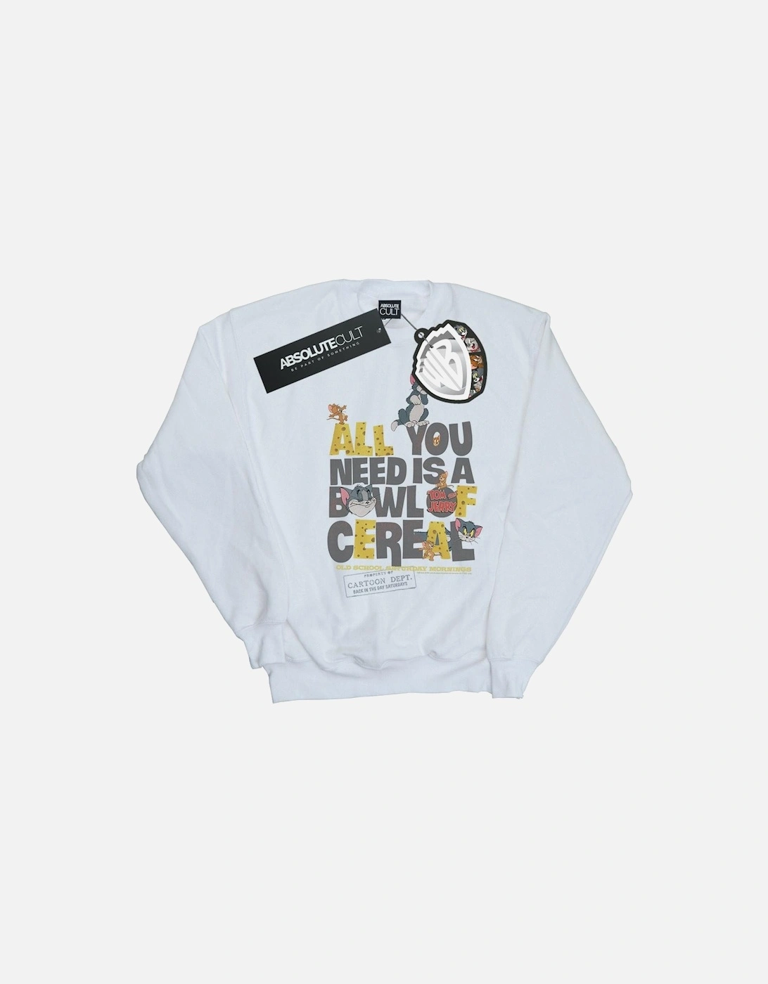 Tom And Jerry Mens All You Need Is Sweatshirt, 4 of 3
