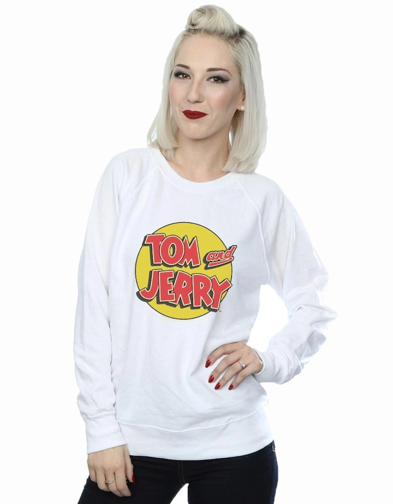Tom And Jerry Womens/Ladies Circle Logo Sweatshirt