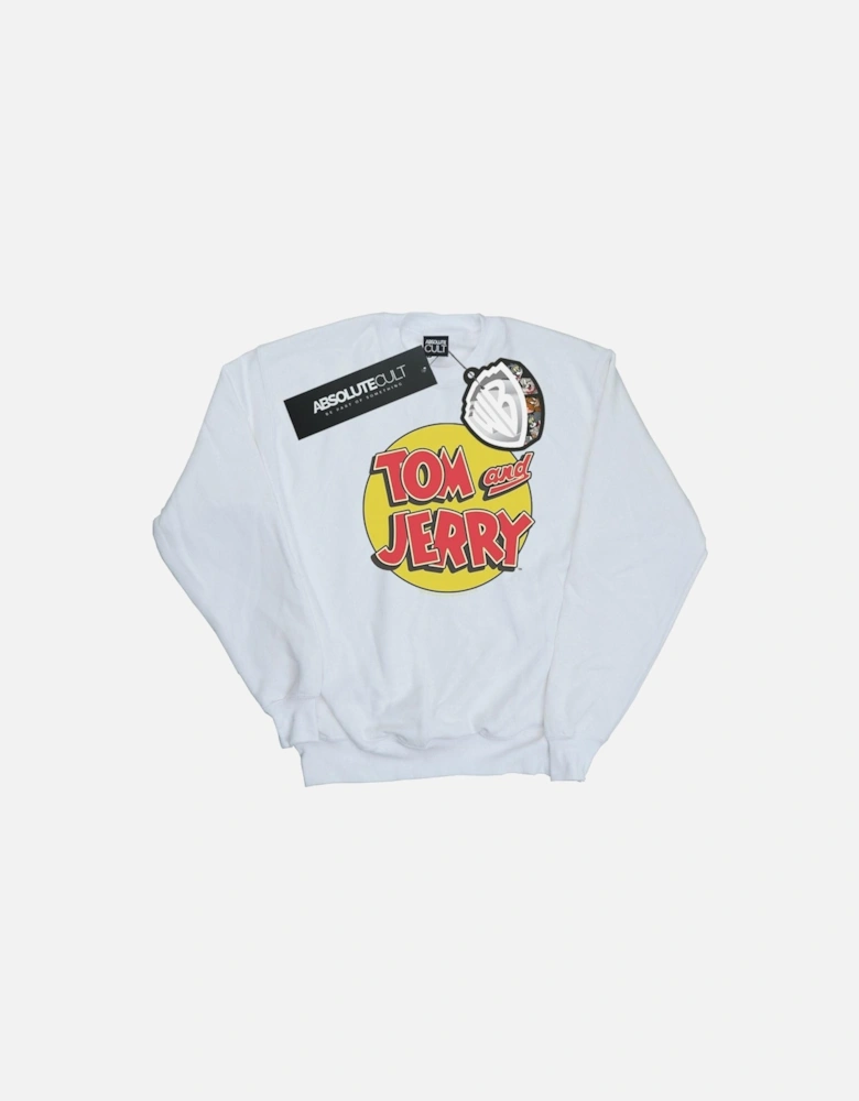 Tom And Jerry Girls Circle Logo Sweatshirt