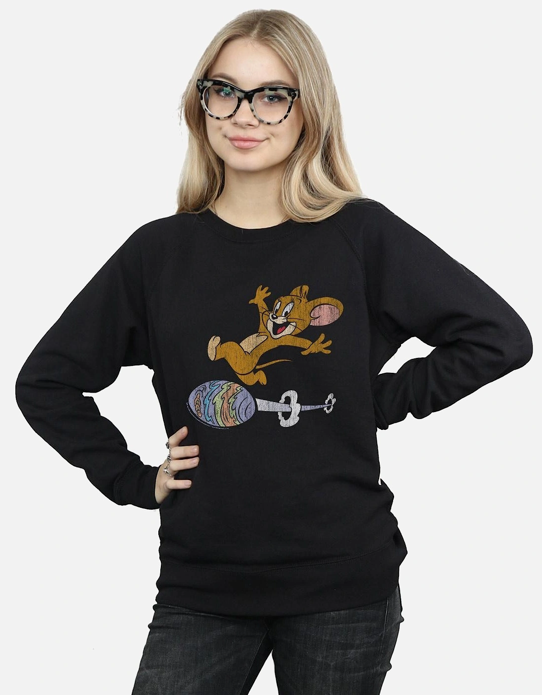 Tom And Jerry Womens/Ladies Egg Run Sweatshirt