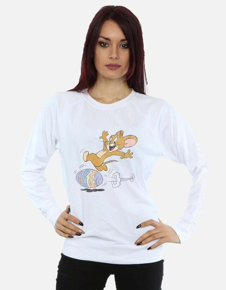 Tom And Jerry Womens/Ladies Egg Run Sweatshirt