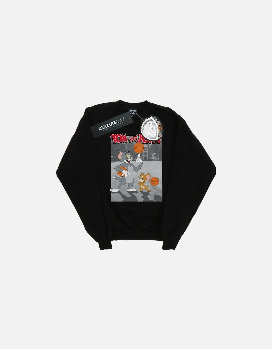 Tom And Jerry Mens Basketball Buddies Sweatshirt, 4 of 3