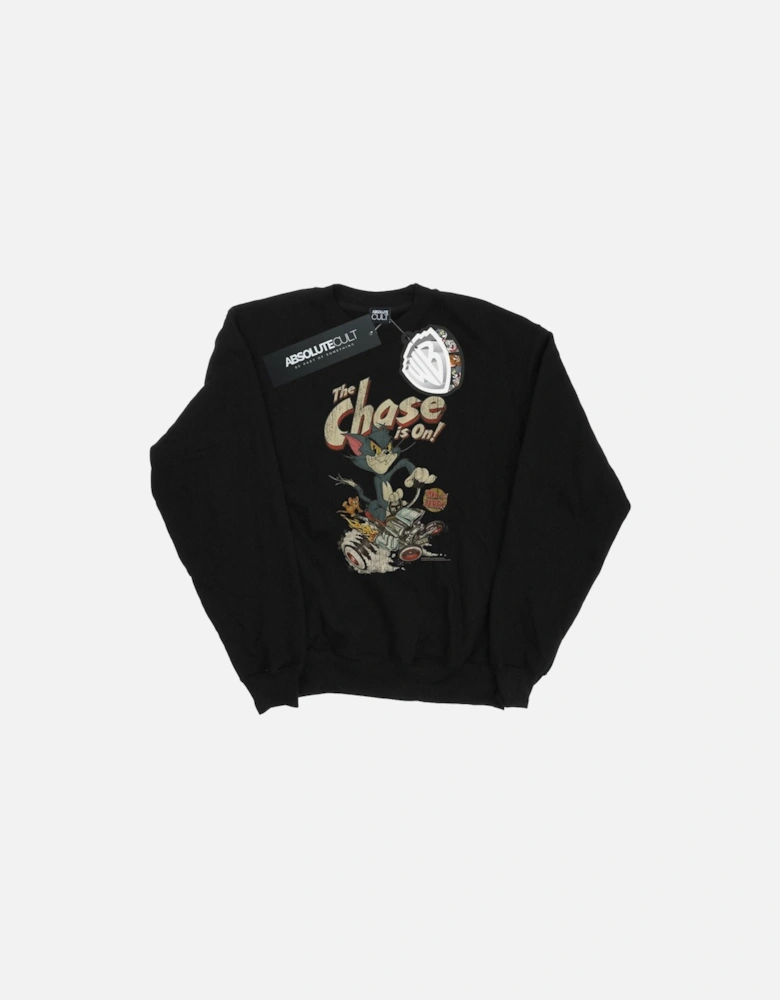 Tom And Jerry Girls The Chase Is On Sweatshirt